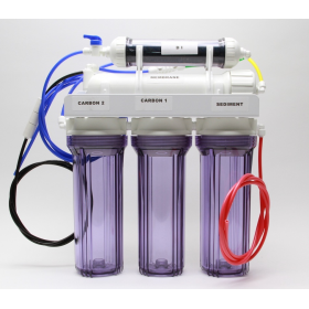 100GPD 5 STAGE RO-DI SYSTEM WITH CLEAR HOUSING