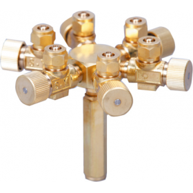 ISTA Metal CO2/Air Flow Regulator - 6 Ways