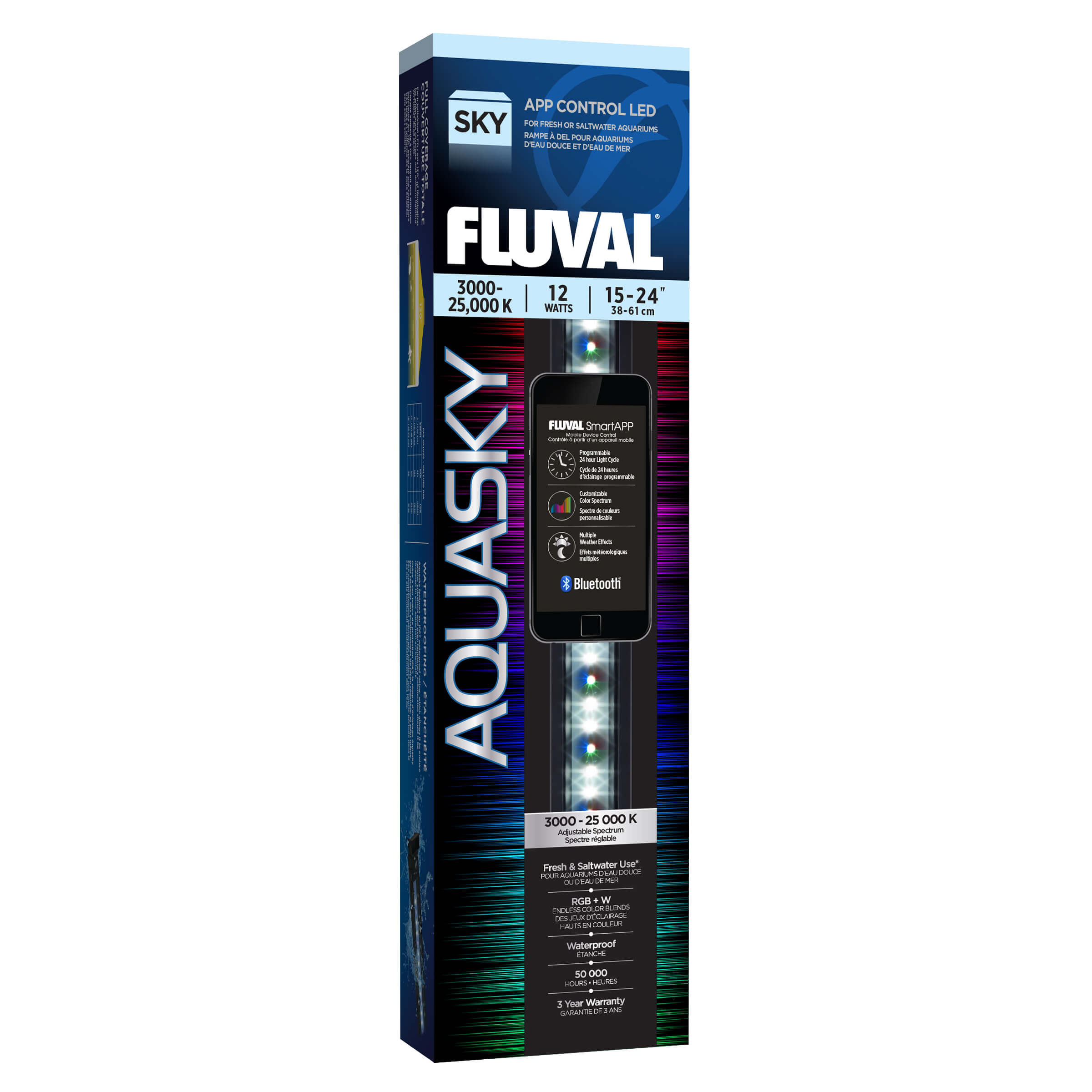 LED Fluval Aquasky 12W 15-24 BT
