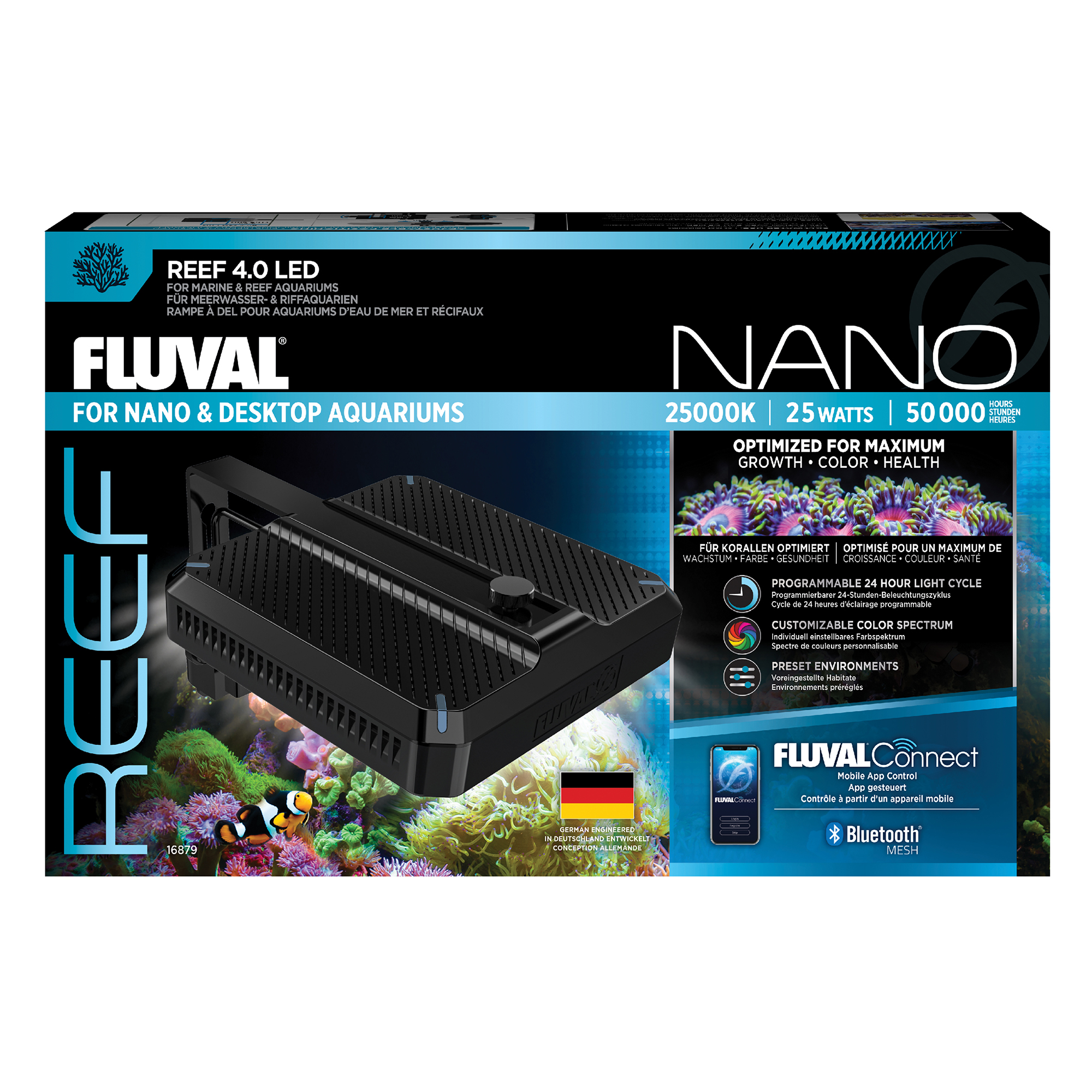 Lampe à DEL Reef 4.0 Nano Fluval 25W