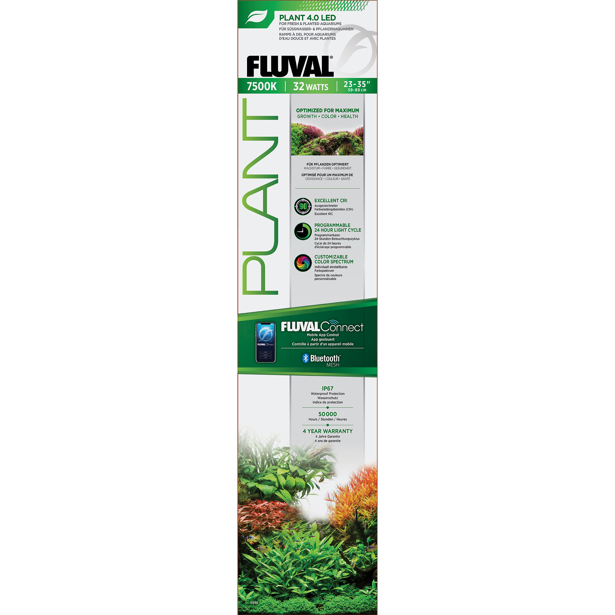LED Fluval Plant 4.0 32W 23-35 BT