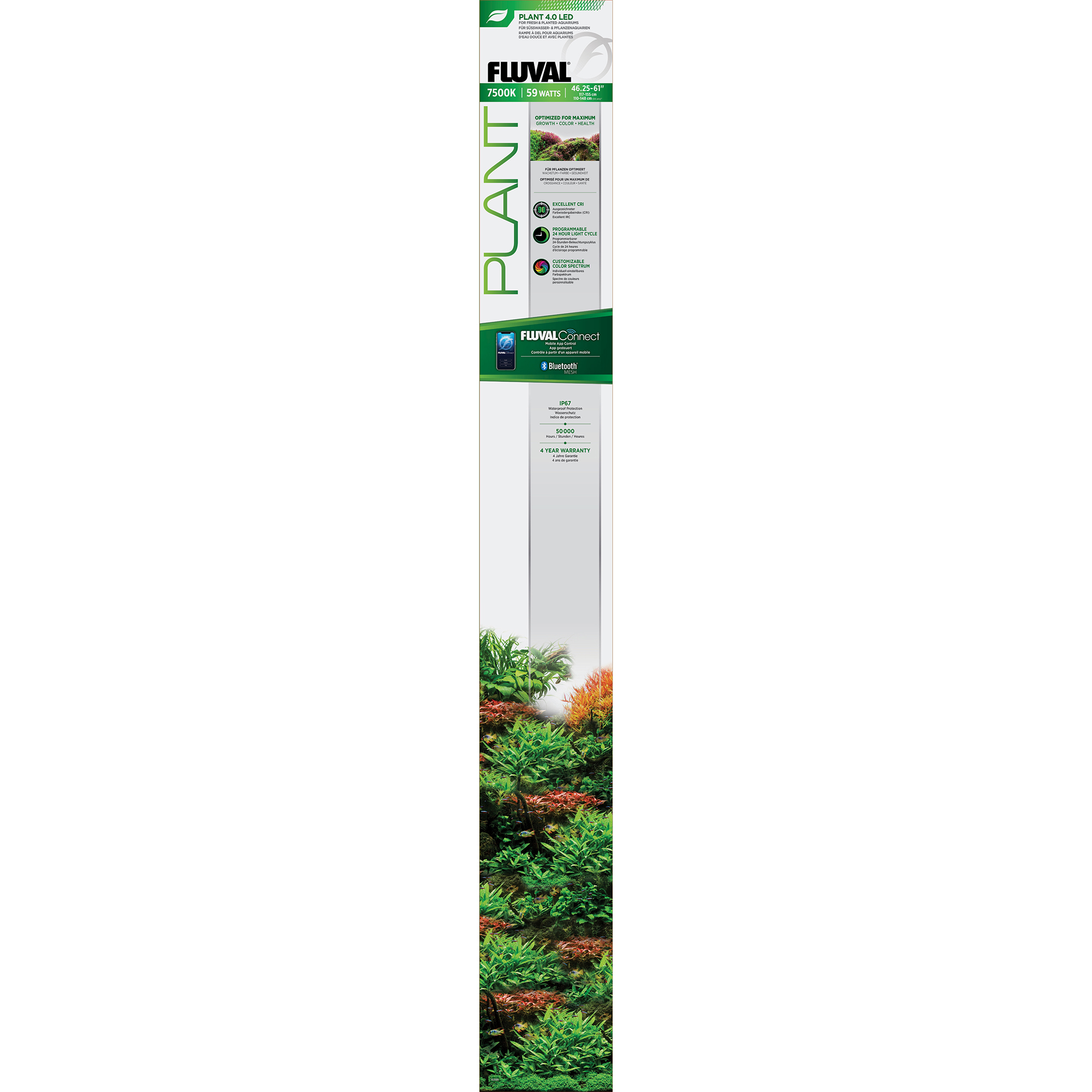 LED Fluval Plant 4.0 59W 46-61 BT