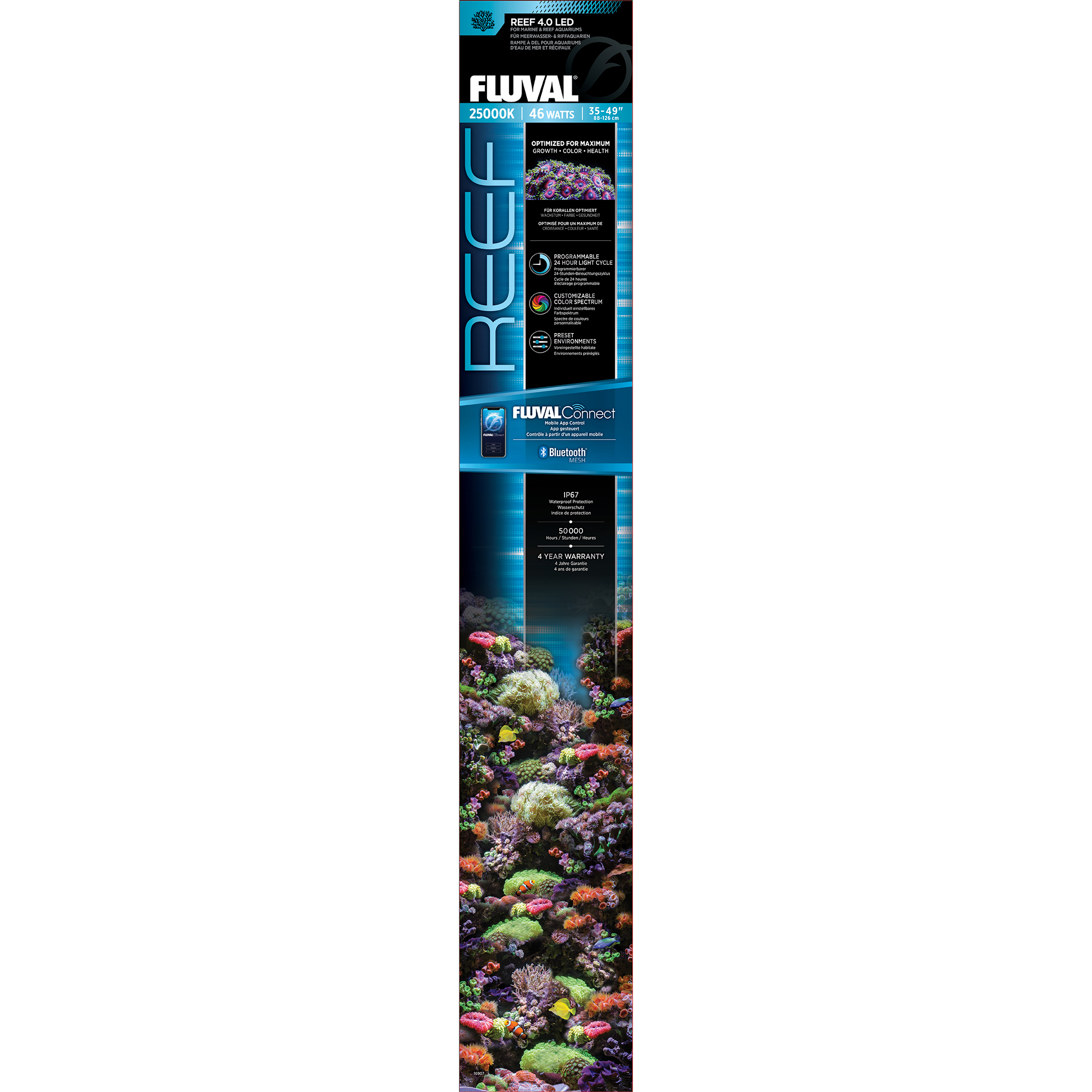 LED Fluval Reef 4.0 46W 35-49 BT