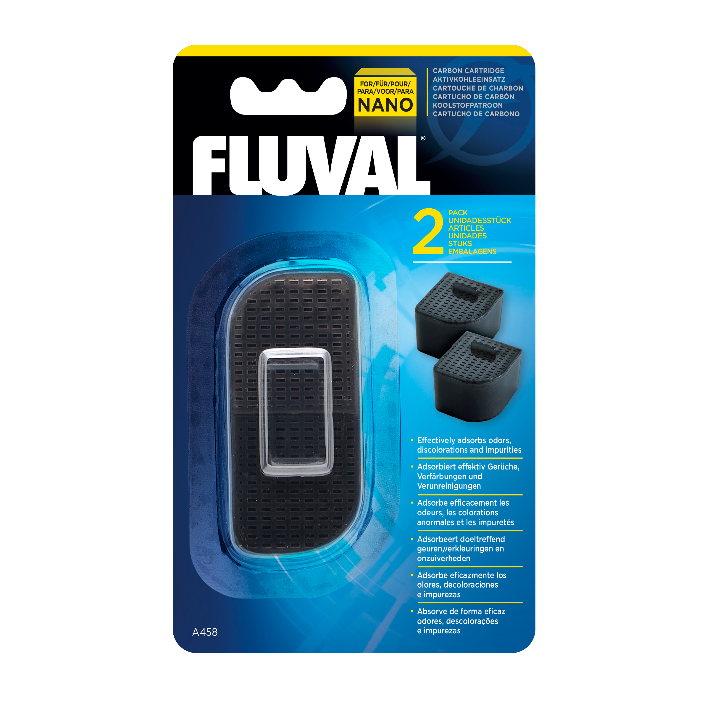 Cartouche de charbon pour nanoaquarium Fluval