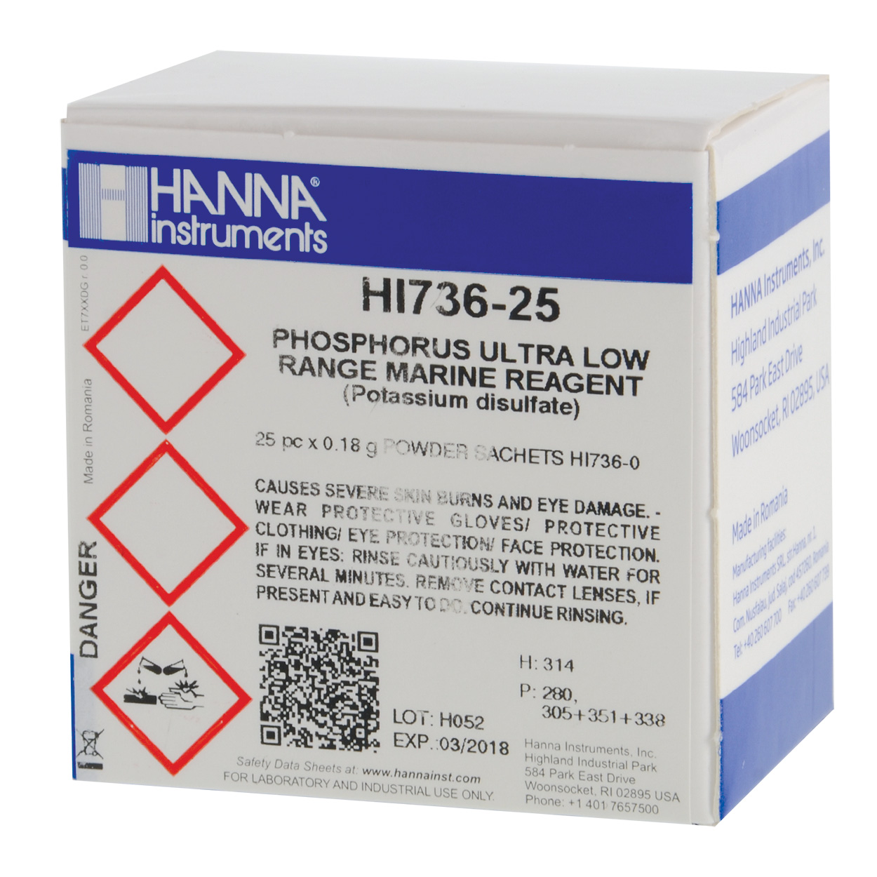 Hanna Phosphorus Ultra Low Range Reagent Set for HI 736-25 Checker HC